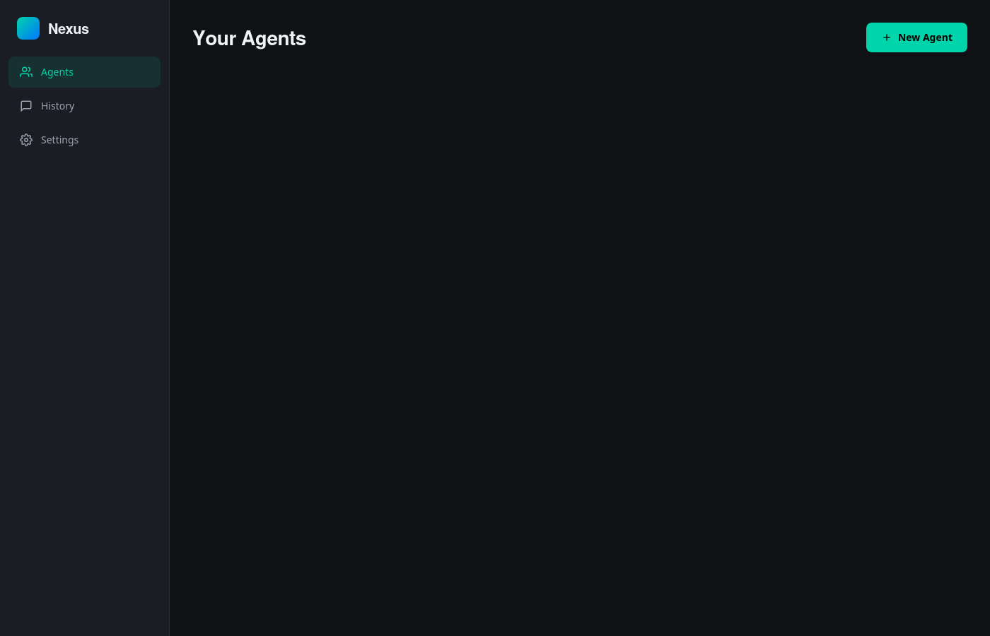 The Control Centre dashboard showing agents, tasks and connectors